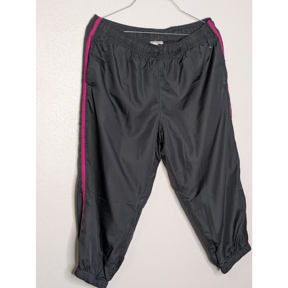 Danskin Now Women's Black with Neon Stripe Windbreaker Pants Size Medium - Picture 2 of 7